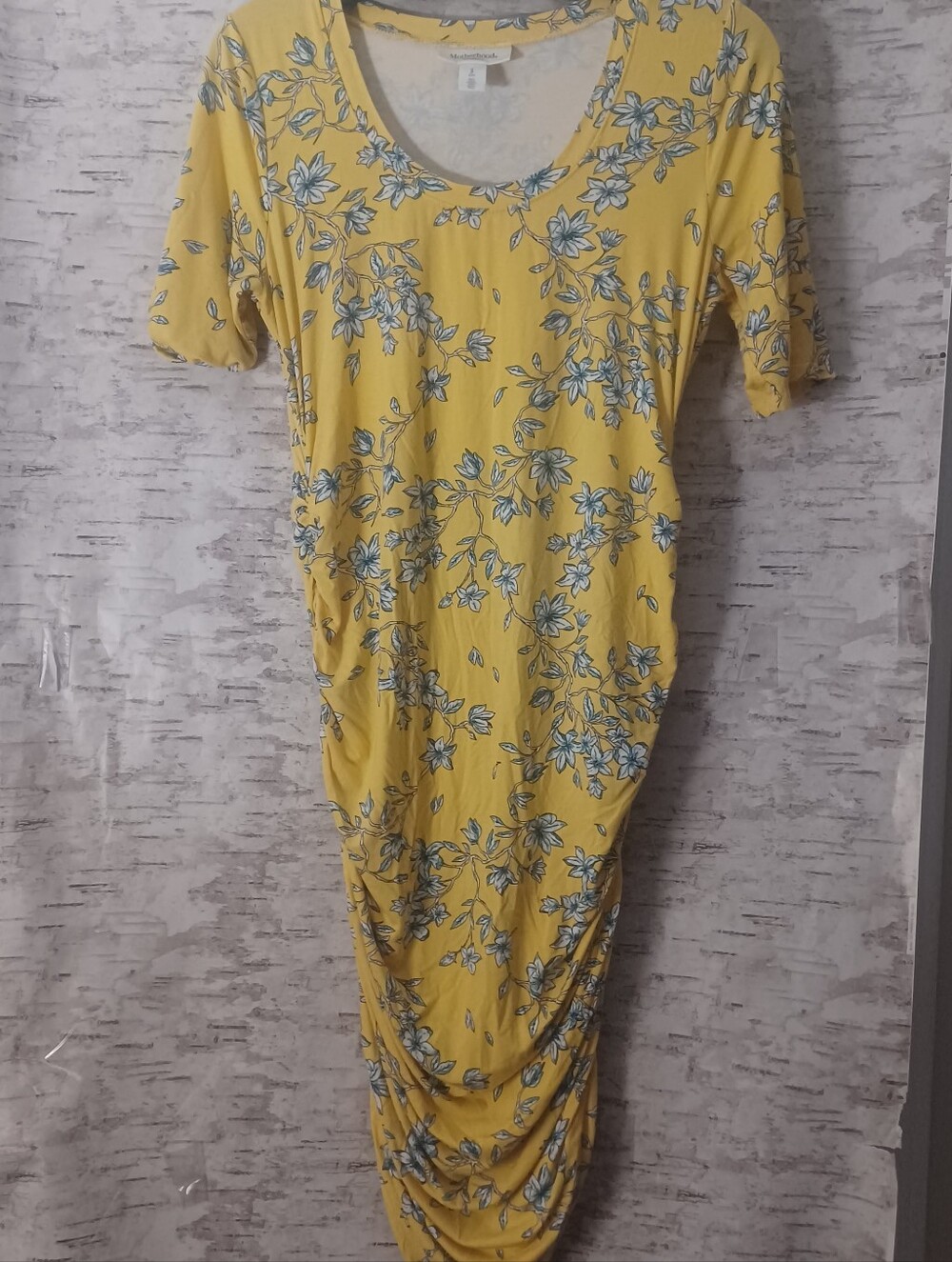Motherhood Maternity Floral Midi Dress Sz S
